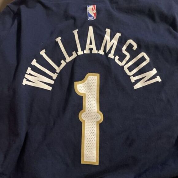 NWT NIKE NEW ORLEANS PELICANS ZION WILLIAMSON YOUTH T-SHIRT SZ MEDIUM OR‎ LARGE - Picture 3 of 7